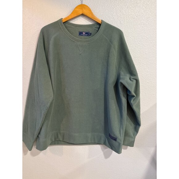 Vineyard Vines Other - Vineyard Vines Men's XL Green Crewneck Sweatshirt 100% Recycled Polyester Soft
